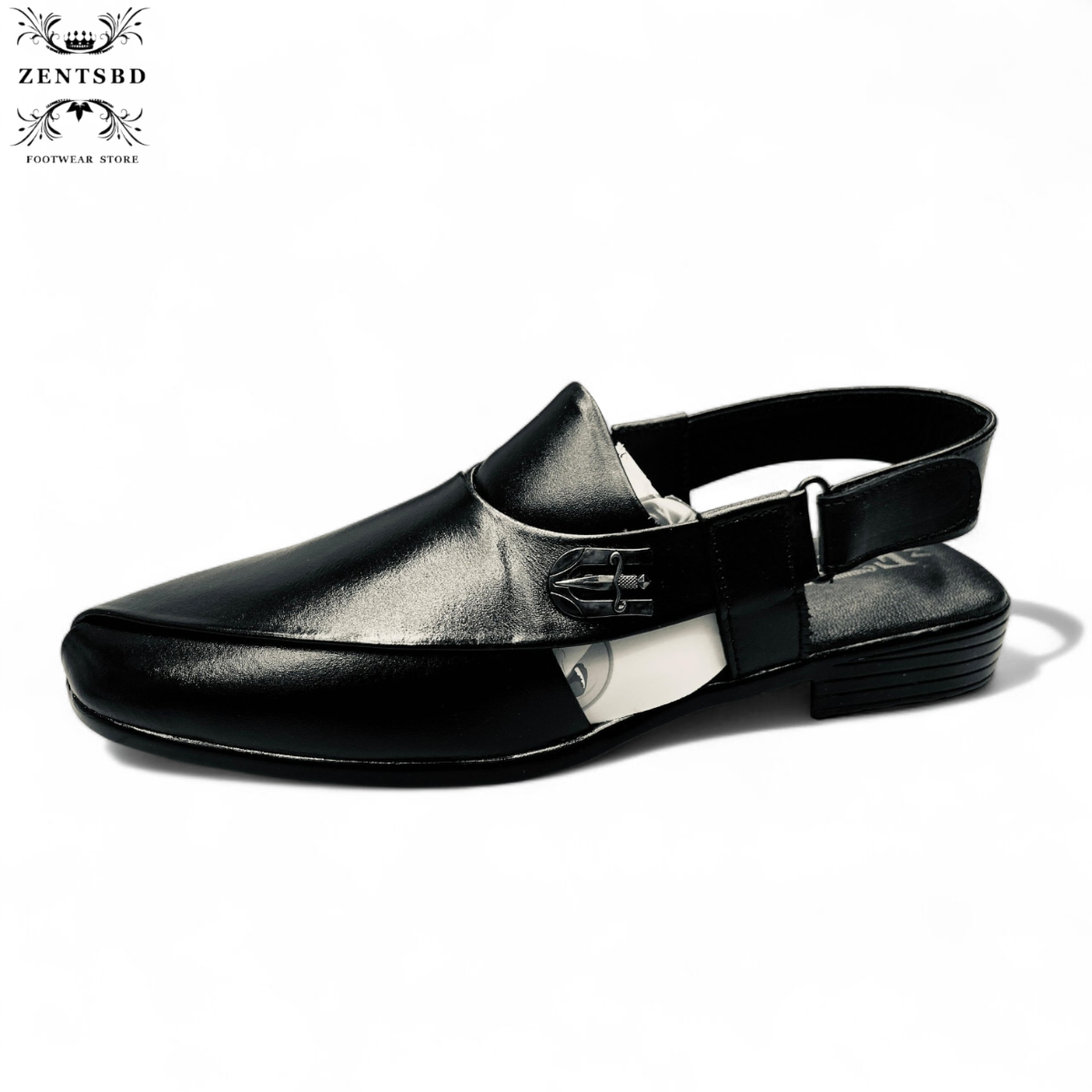 Genuine leather back stap sandals